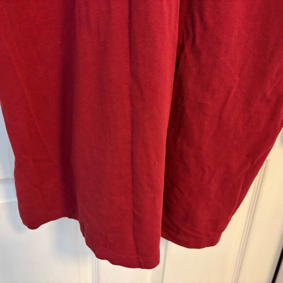 Universal STANDARD Red Long Sleeve Tesino V-Neck Tee Dress Plus Size  L - Picture 11 of 12